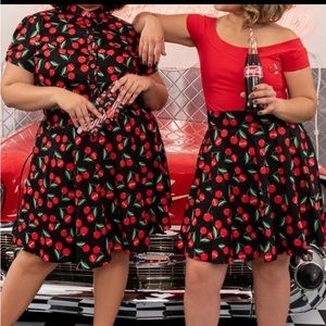 Stitch Shoppe by Loungefly: Coca-Cola Cherries AOP "Monique" Skirt